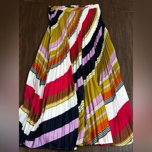 Anthropologie Multicolor Striped A-Line Skirt